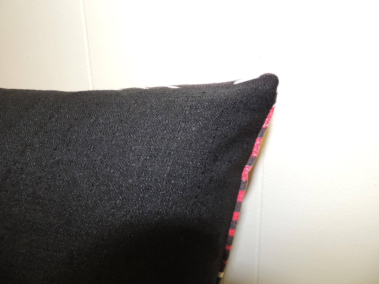 red bolster pillow