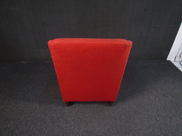 Vintage Red Armchair in the Style of Adrian Pearsall For Sale at 1stDibs