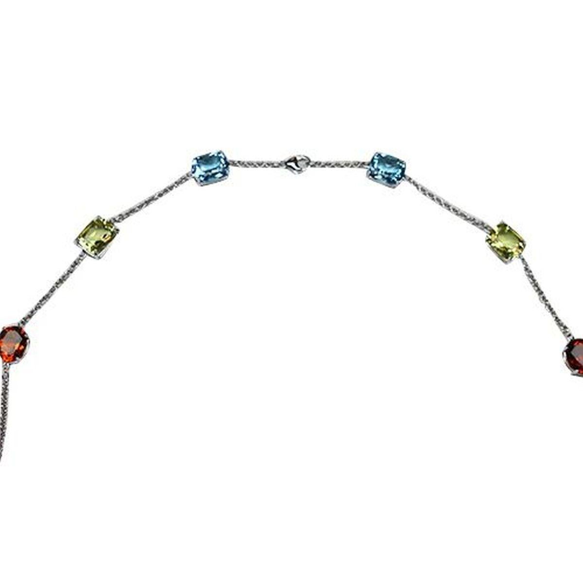 Collar de Oro Vintage Red Carpet Multi Gem en Nuevo estado para la venta en Montreal, QC