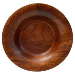 Vintage Red Cedar Handmade Wooden Serving Bowl/Fruit Bowl/Salad Bowl ~ 14”