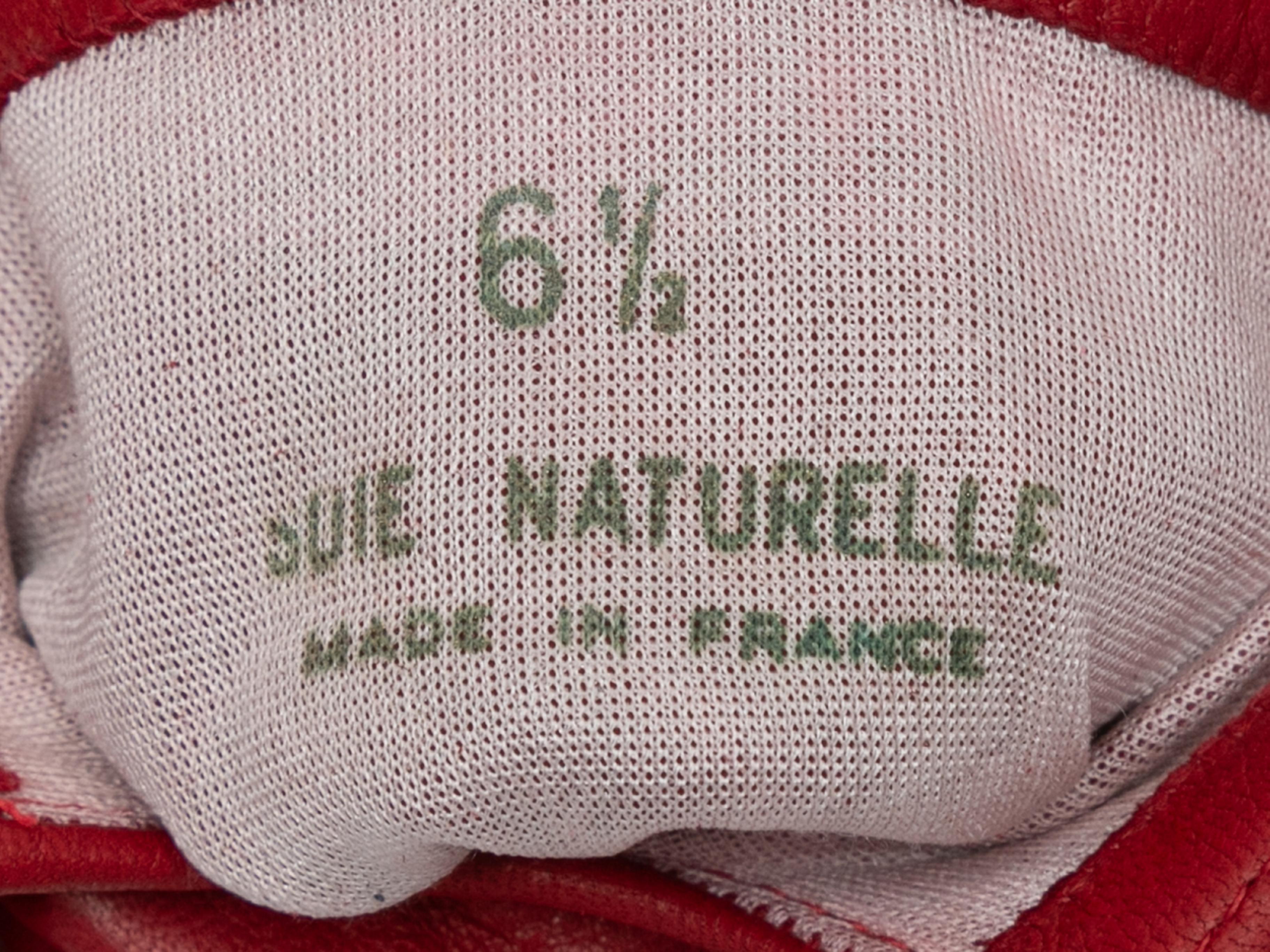 Rote Chanel Vintage-Lederhandschuhe Größe 6,5 für Damen oder Herren im Angebot
