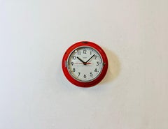Vintage Red Citizen Maritime Wall Clock, 1970s