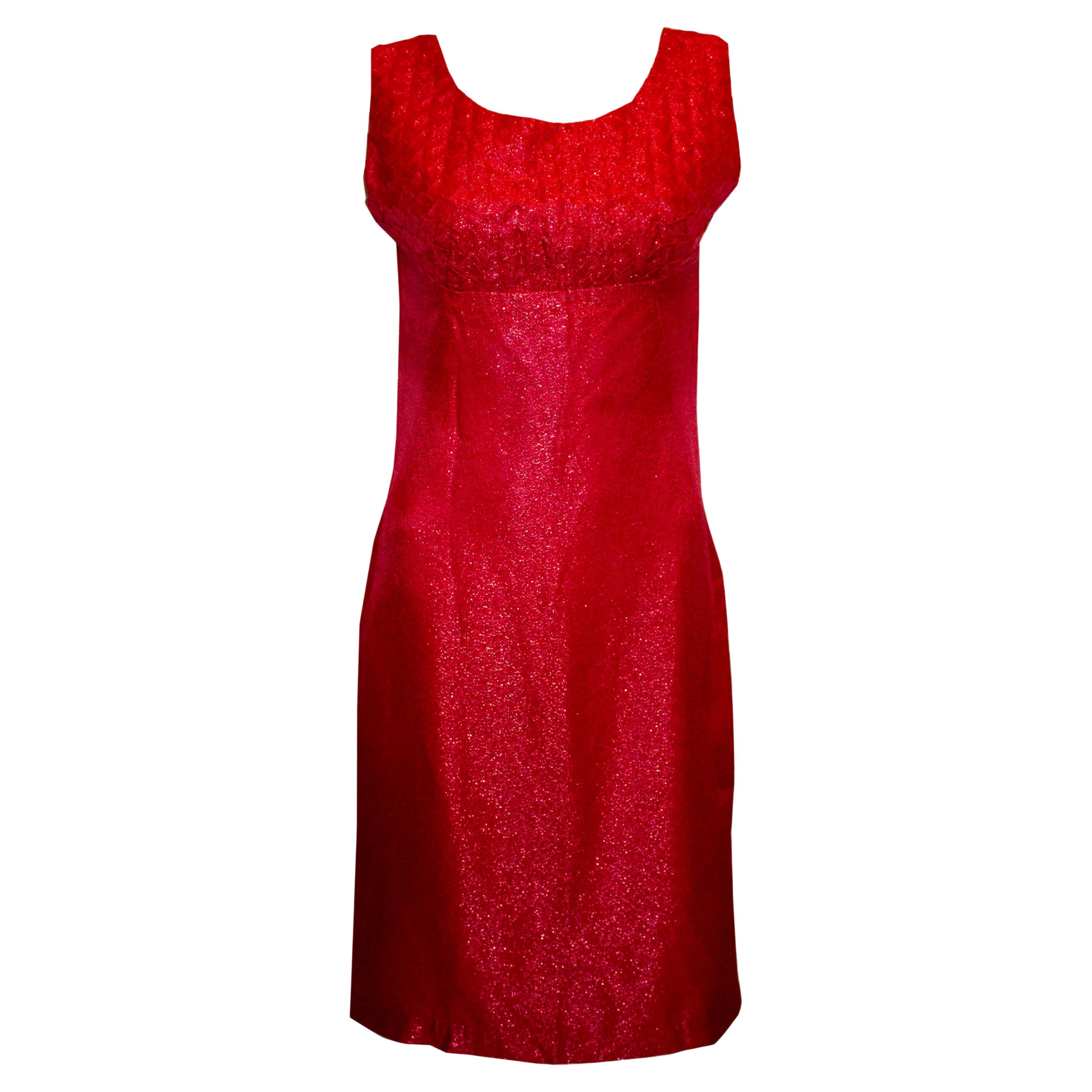 Vintage Red Cocktail Dress