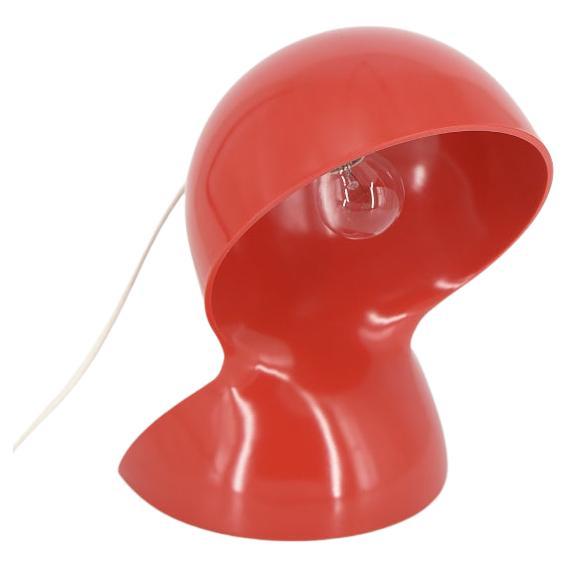 Mid-century Vintage Red Dalù Table Lamp by Vico Magistretti for Artemide, 1960s