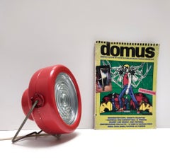 Vintage Red Desk Lamps "Schuko" by Achille and Pier Giacomo Castiglioni for Flos