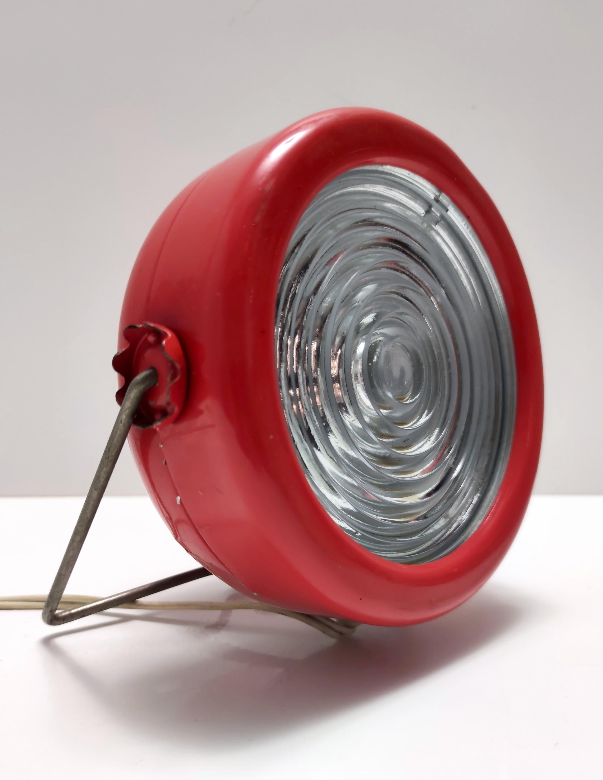 Italian Vintage Red Desk Lamps 