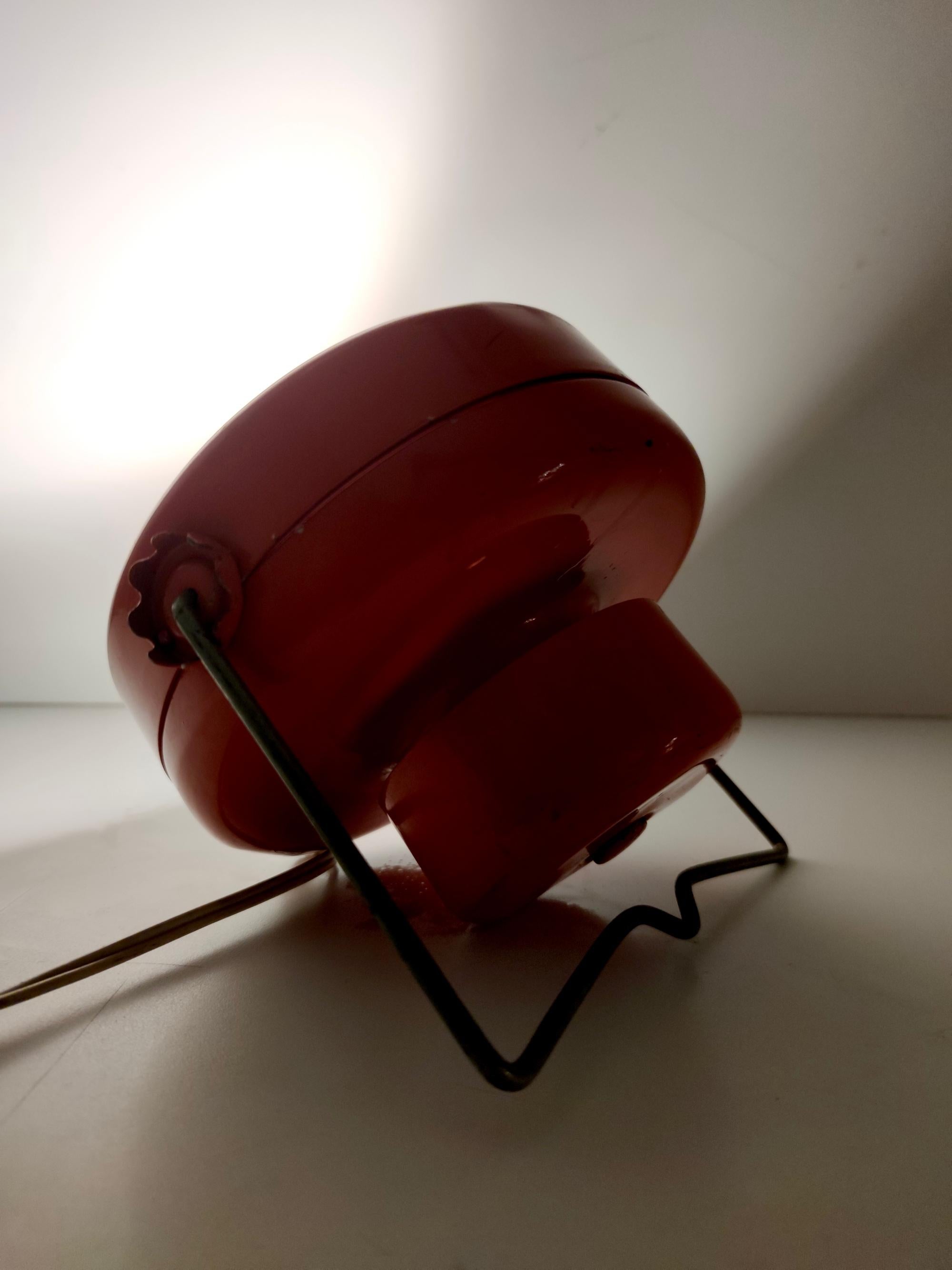 Mid-20th Century Vintage Red Desk Lamps 