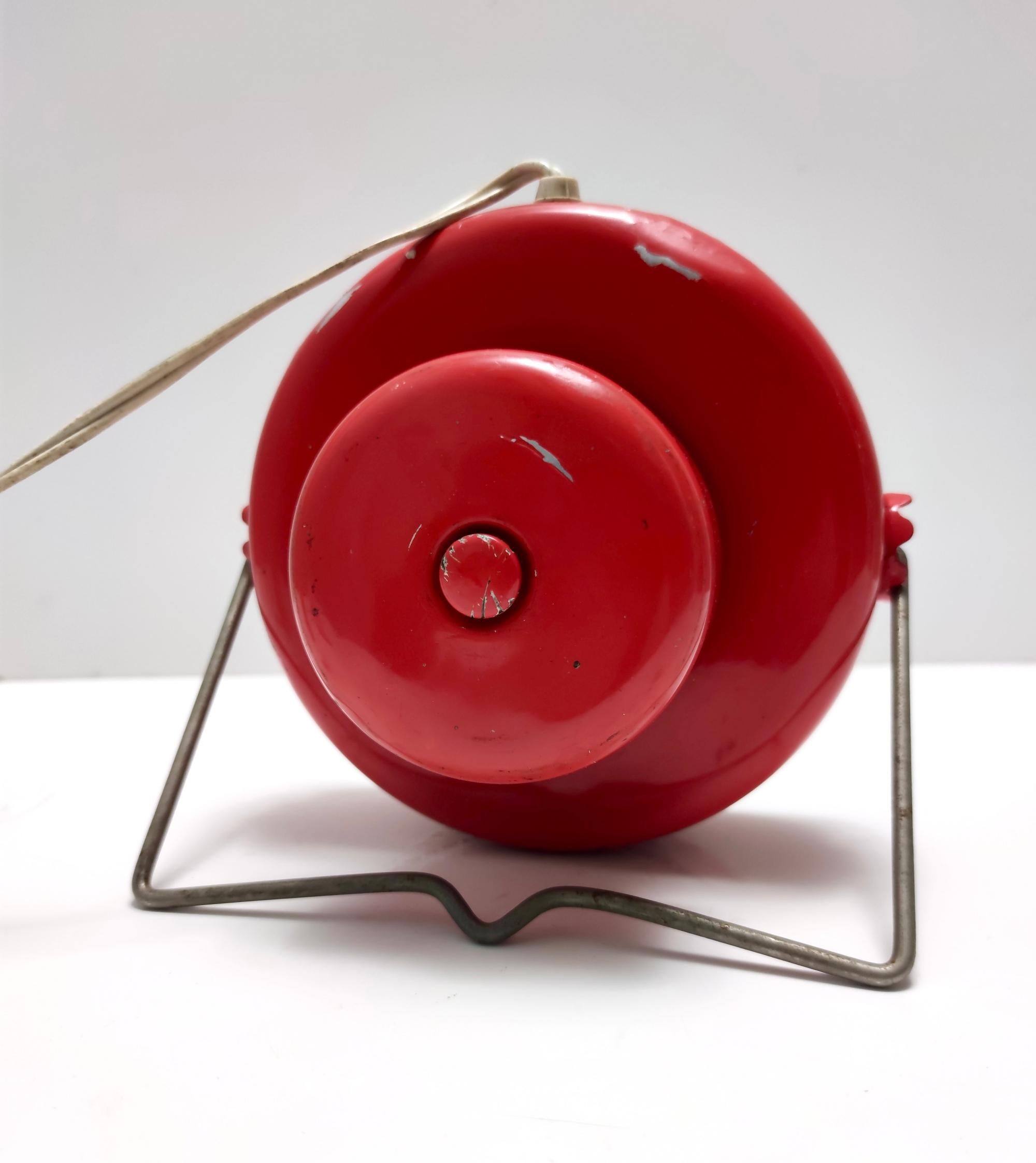 Glass Vintage Red Desk Lamps 