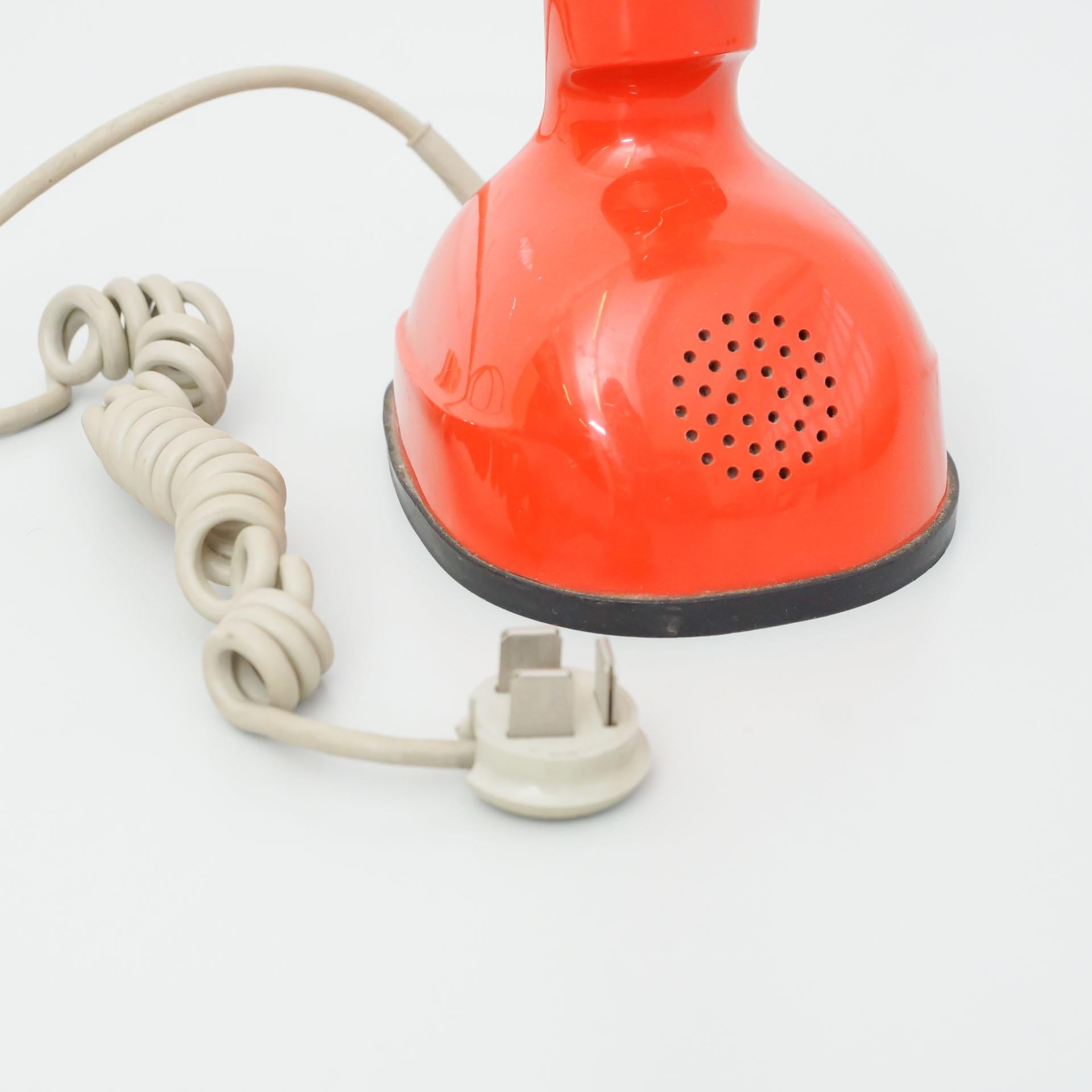 Swedish Vintage Red Ericsson Phone, circa 1960