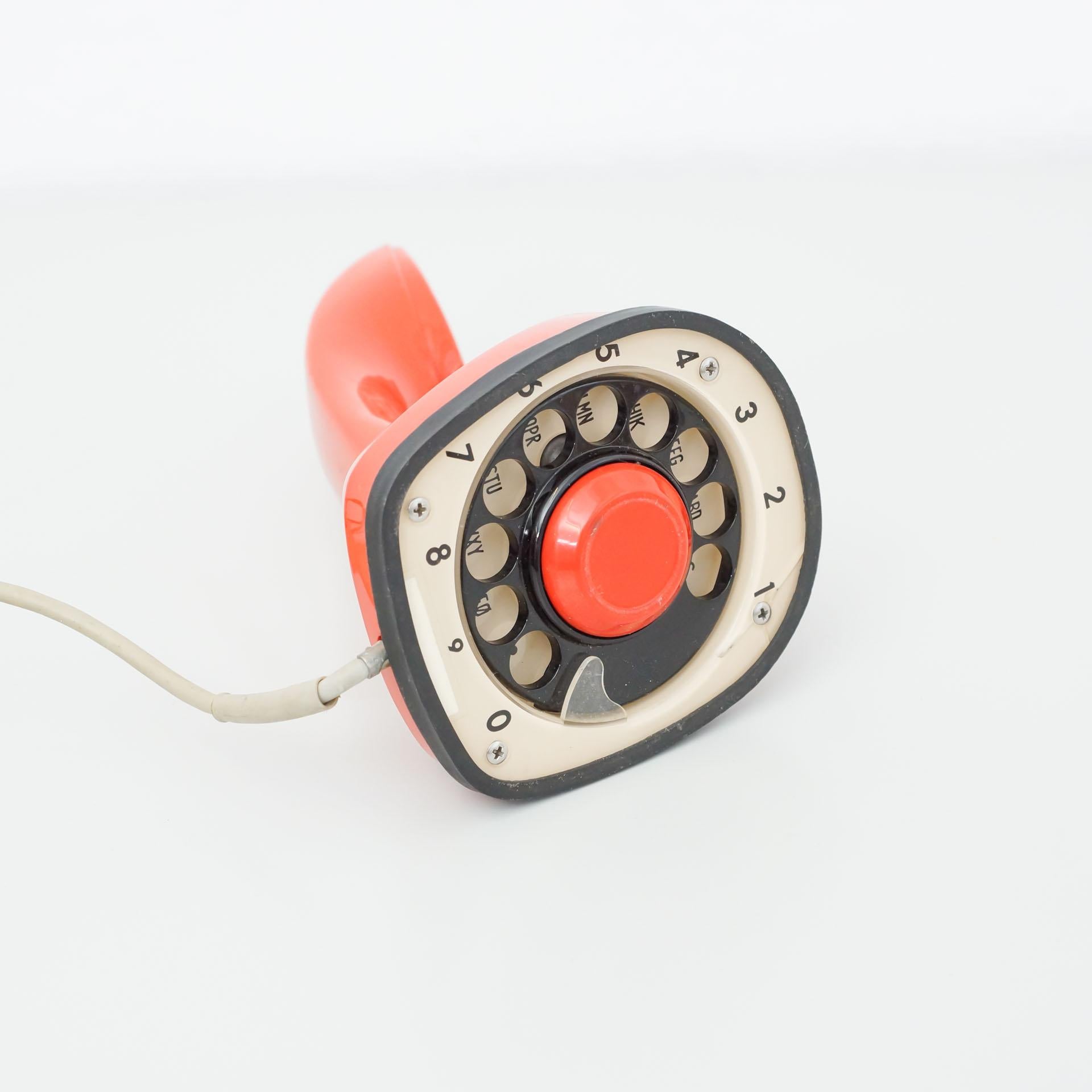 Mid-20th Century Vintage Red Ericsson Phone, circa 1960