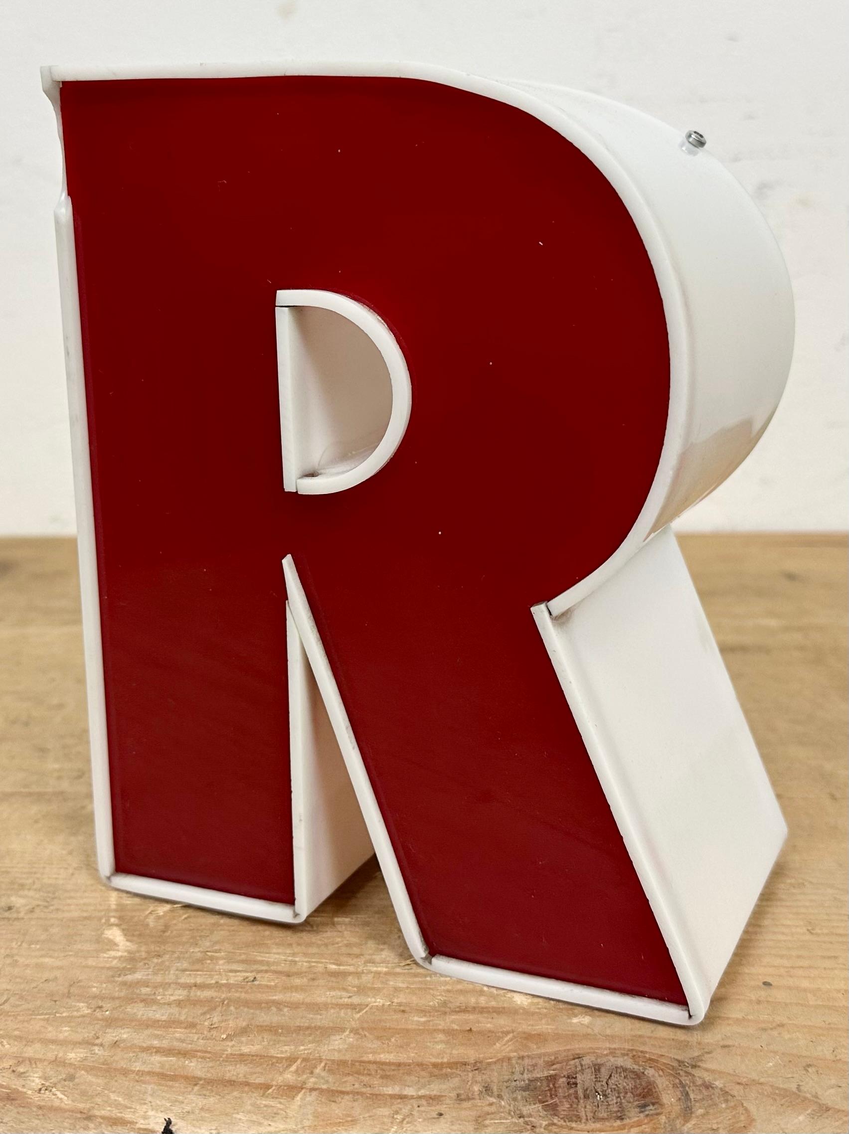 Late 20th Century Vintage Red Facade Letter R , 1970s For Sale