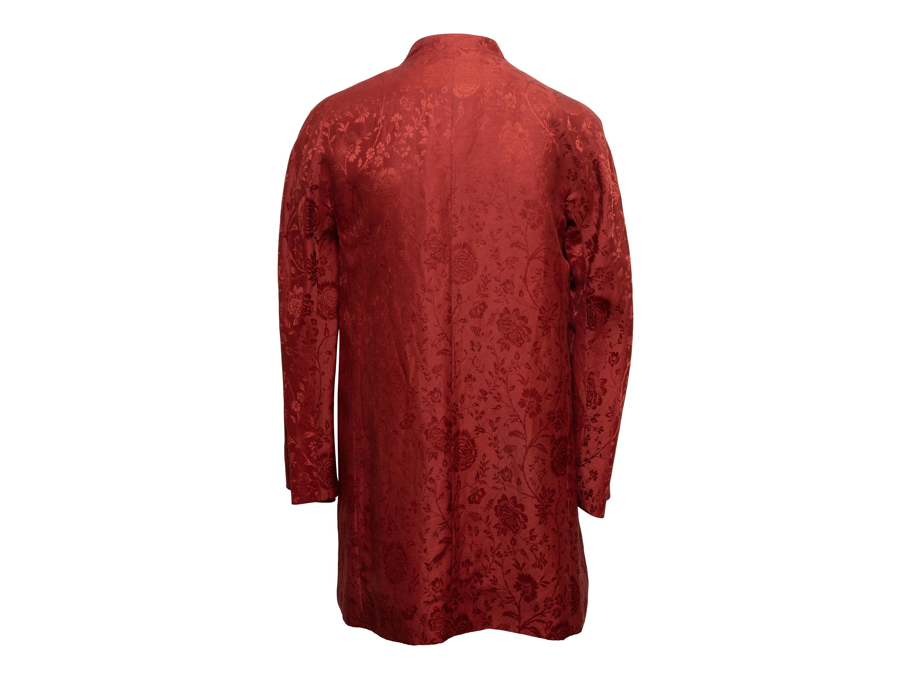 Women's Vintage Red Fendi Jacquard Jacket For Sale