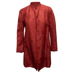 Used Red Fendi Jacquard Jacket