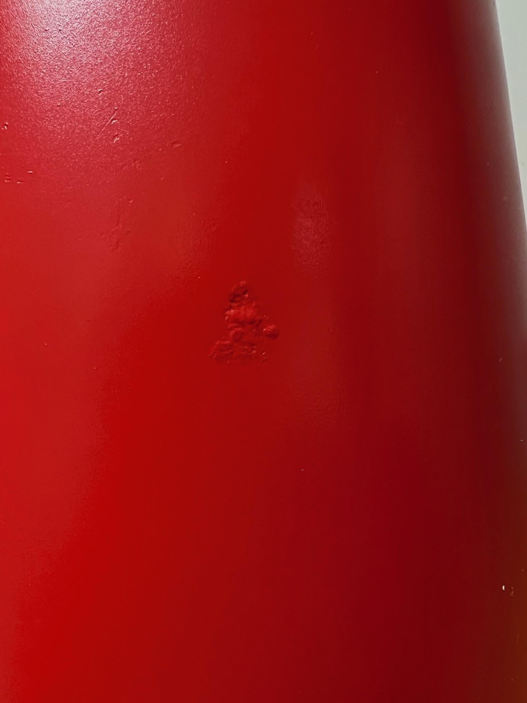 Rote Vintage-Hängelampe mit Schalter von Stilnovo, 1960er Jahre im Angebot 1