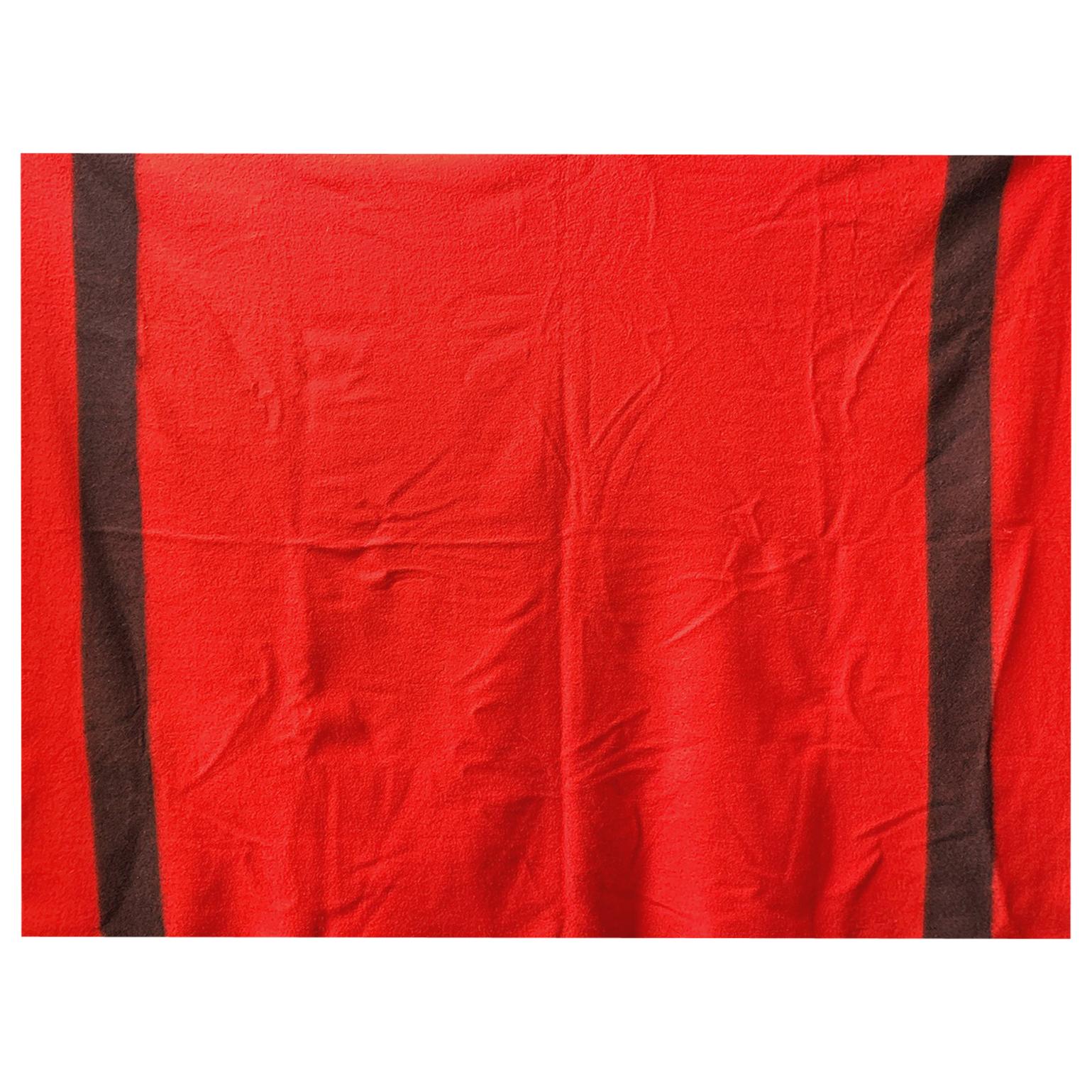 Vintage Red Hudson's Bay Company Point Blanket