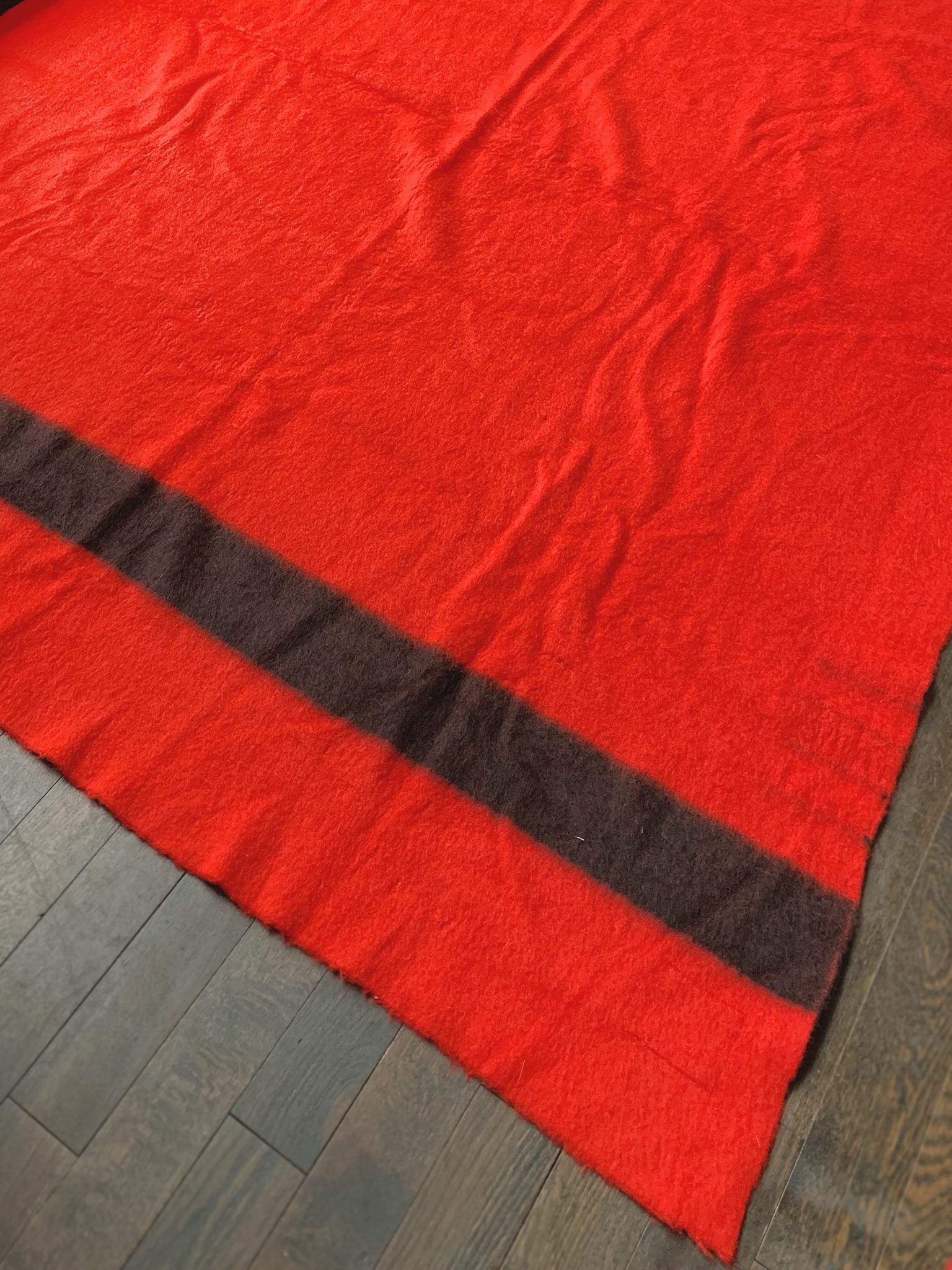 Vintage Red Hudson's Bay Company Point Blanket 1