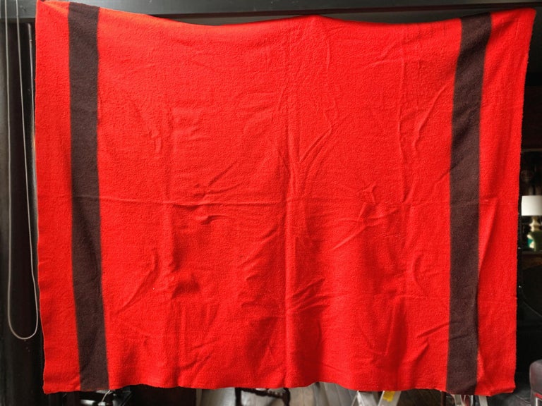 Vintage Red Hudson's Bay Company Point Blanket at 1stDibs