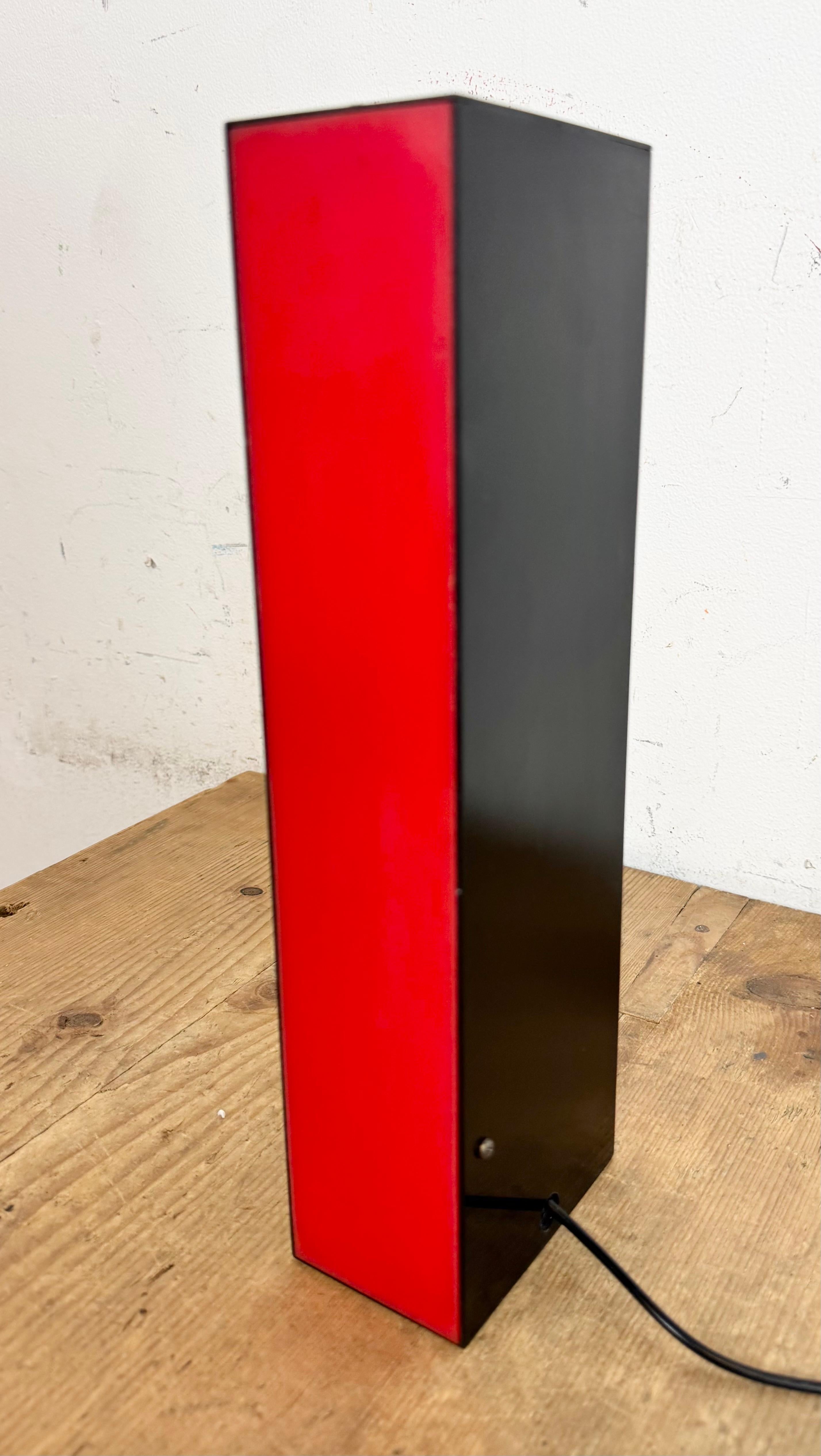 Industrial Vintage Red Illuminated Letter I , 1970s For Sale