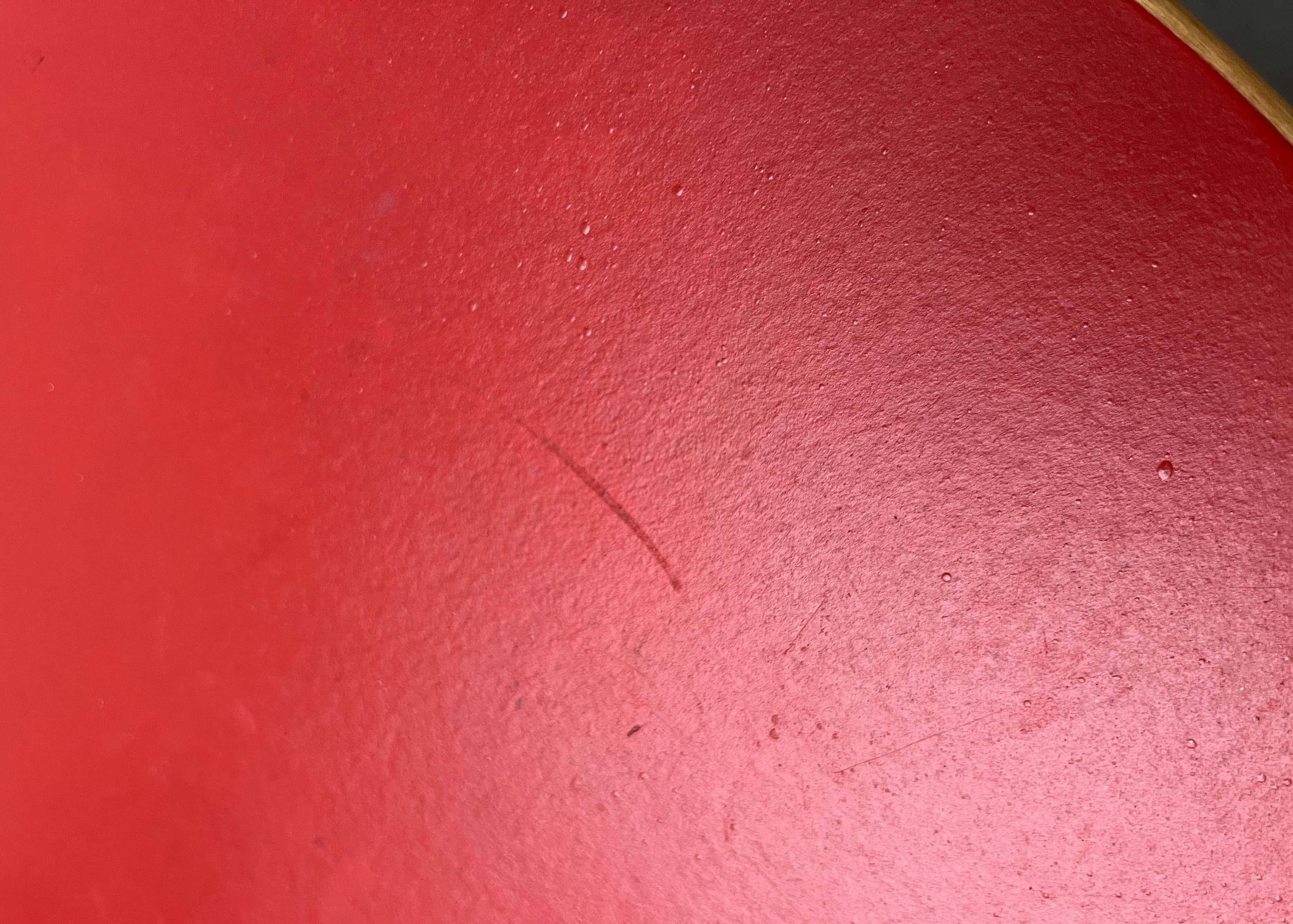 Vintage Red Linoleum N65 Kinderstuhl von Alvar Aalto für Artek, Finnland, 1970er Jahre im Angebot 10