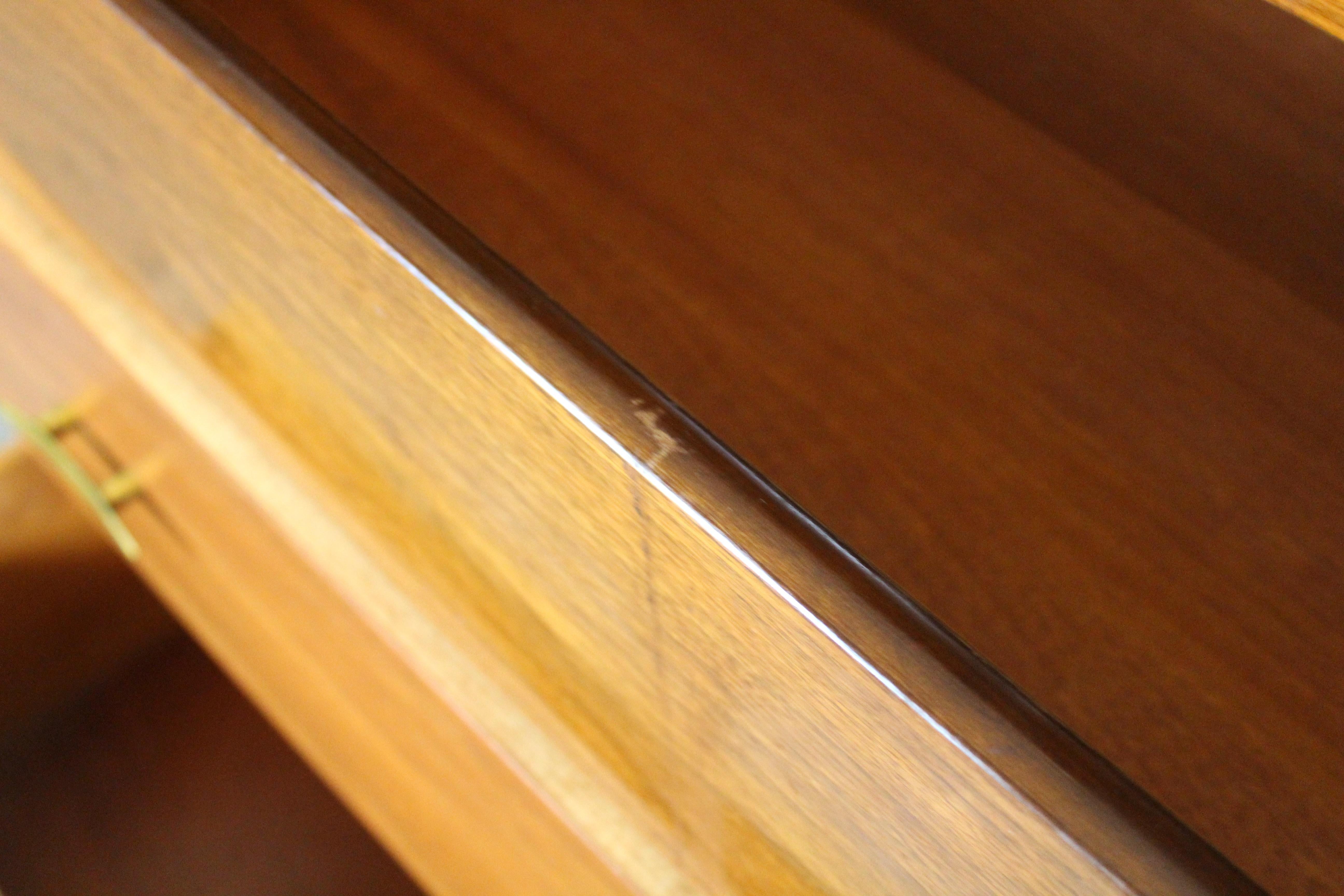 Mid-Century Inlaid Walnut Highboy by Red Lion Furniture For Sale 4