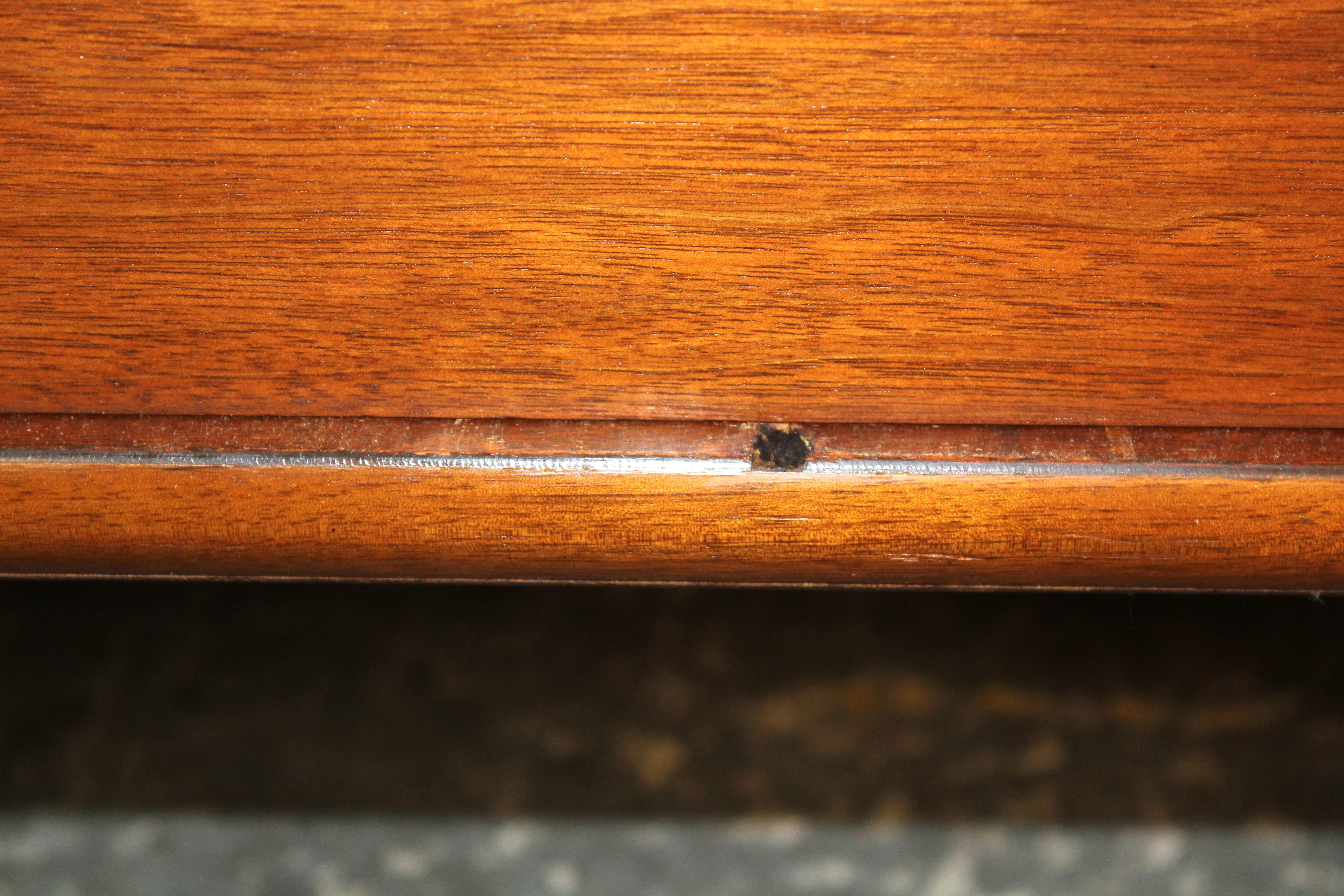 Mid-Century Inlaid Walnut Highboy by Red Lion Furniture For Sale 8