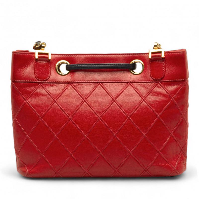 Women's or Men's Vintage Red Mini Chanel Bag For Sale