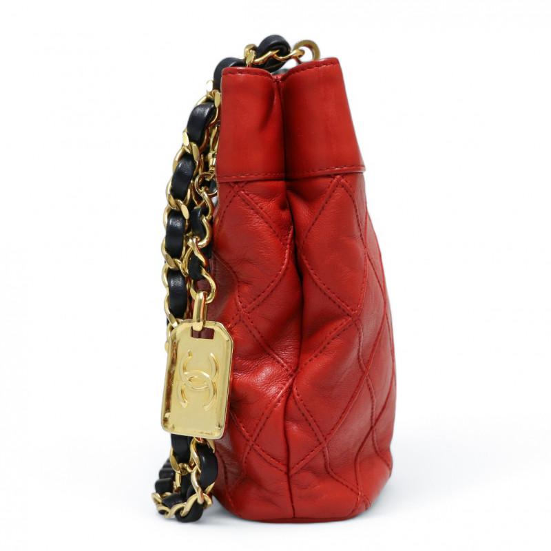 Vintage Red Mini Chanel Bag For Sale 1