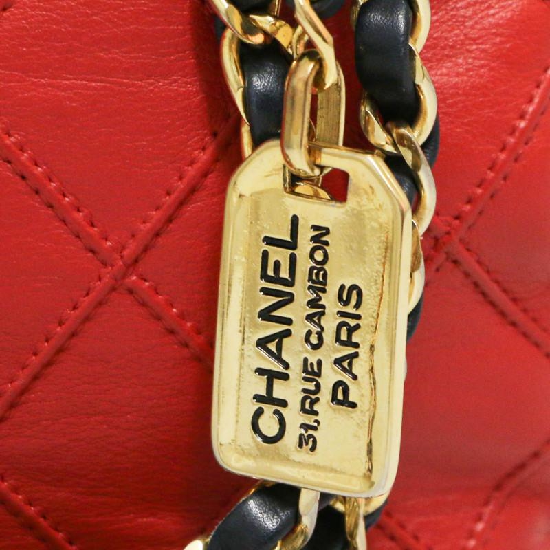 Vintage Red Mini Chanel Bag For Sale 3
