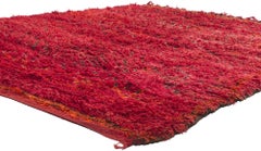 Vintage Rot Marokkanisch Beni M'Guild Teppich