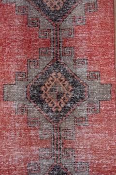 Vintage Red Oushak Rug