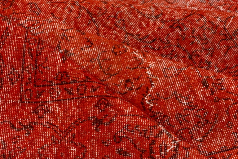 Vintage Red Overdyed Carpet For Sale at 1stDibs