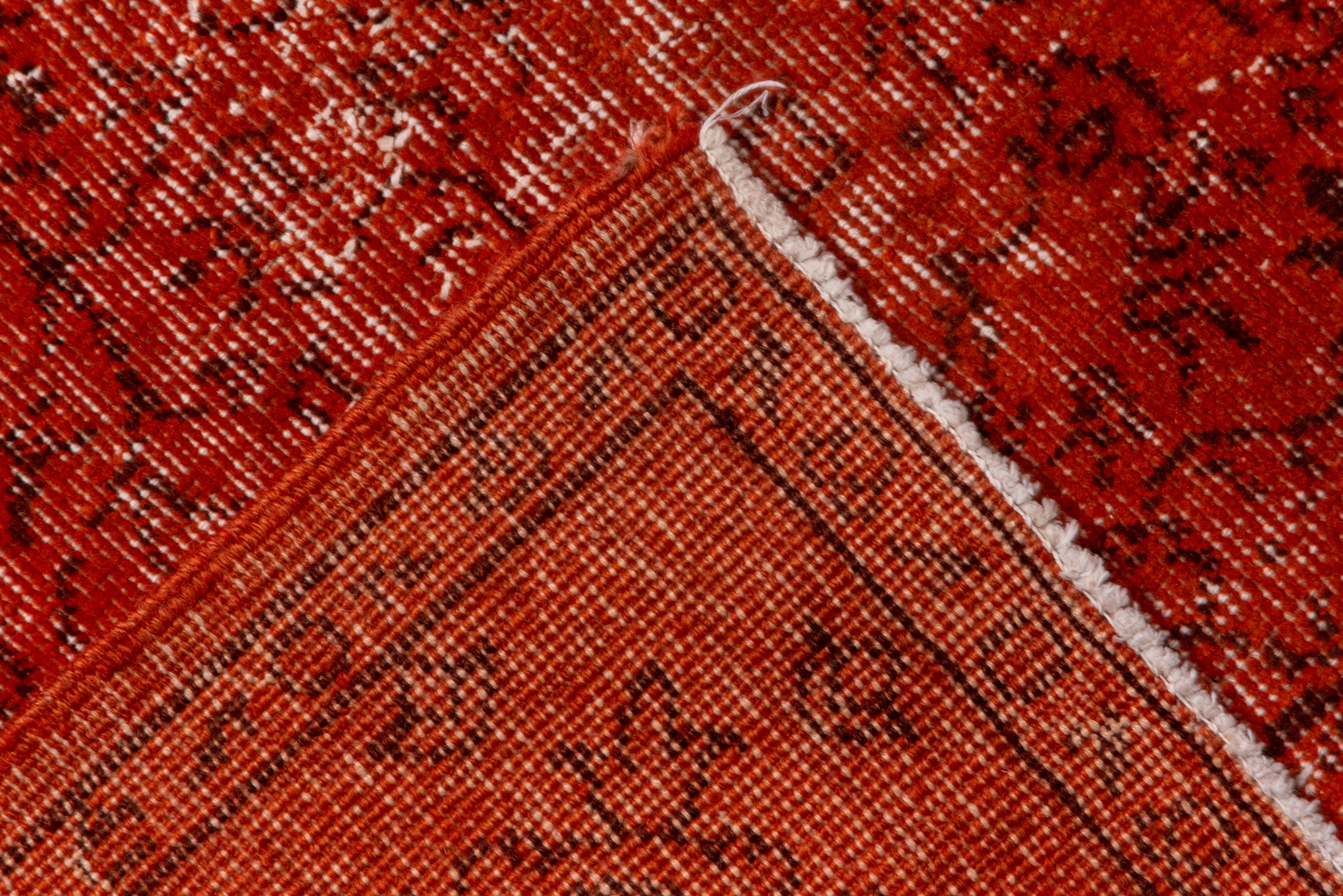 Vintage Red Overdyed Carpet In Good Condition For Sale In New York, NY