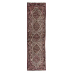 Vintage Red Persian Bidjar Runner Rug 2'7 X 9'9