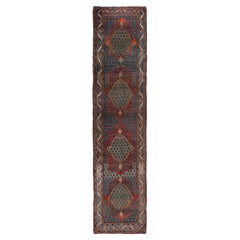 Vintage Red Persian Bidjar Runner Rug 3'3 x 13'6