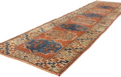 Vintage Red Persian Hamadan Rug Carpet Runner