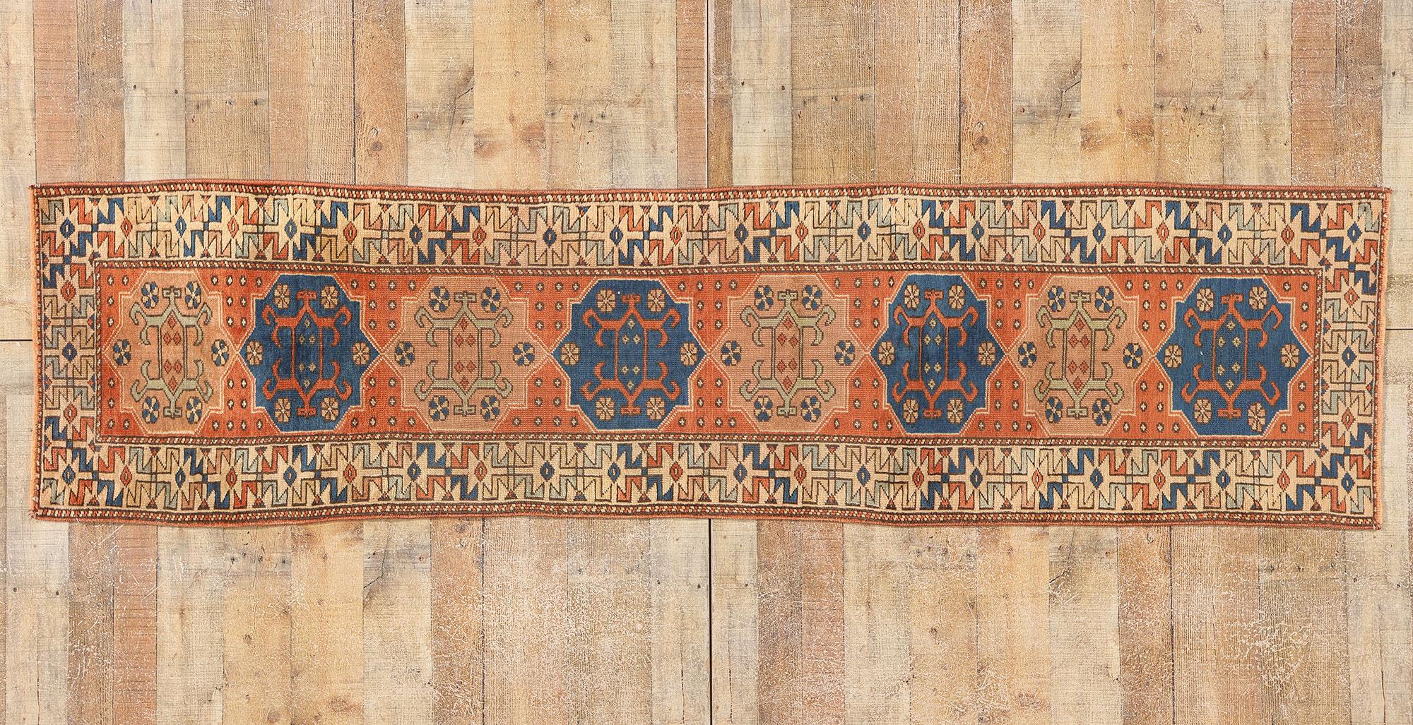 Vintage Rot Persisch Hamadan Teppich Teppich Läufer im Angebot 2