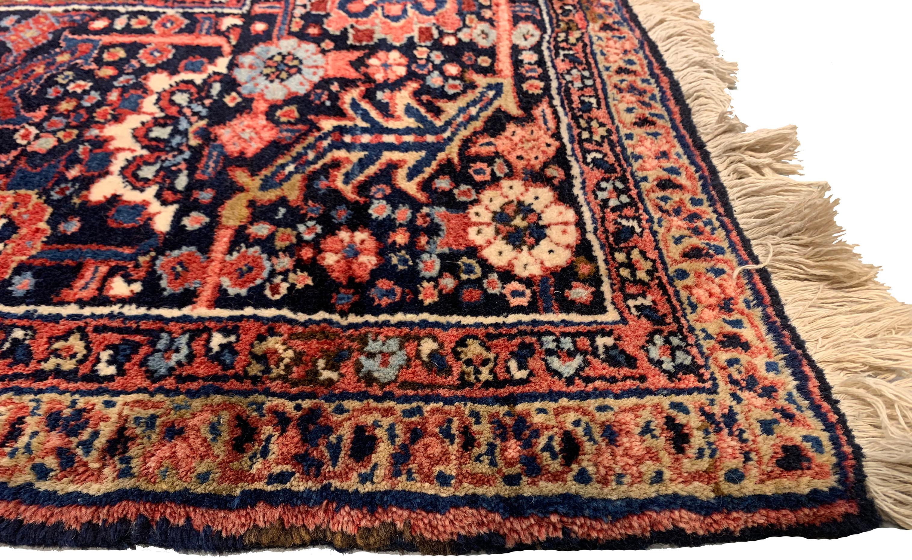 Vintage Rot Persisch Heriz Bereich Teppich  8'2 x 12' im Angebot 1