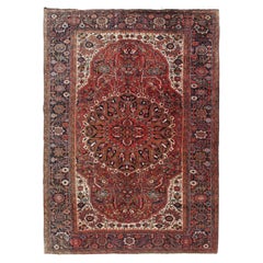 Vintage Rot Persisch Heriz Bereich Teppich  8'2 x 12'