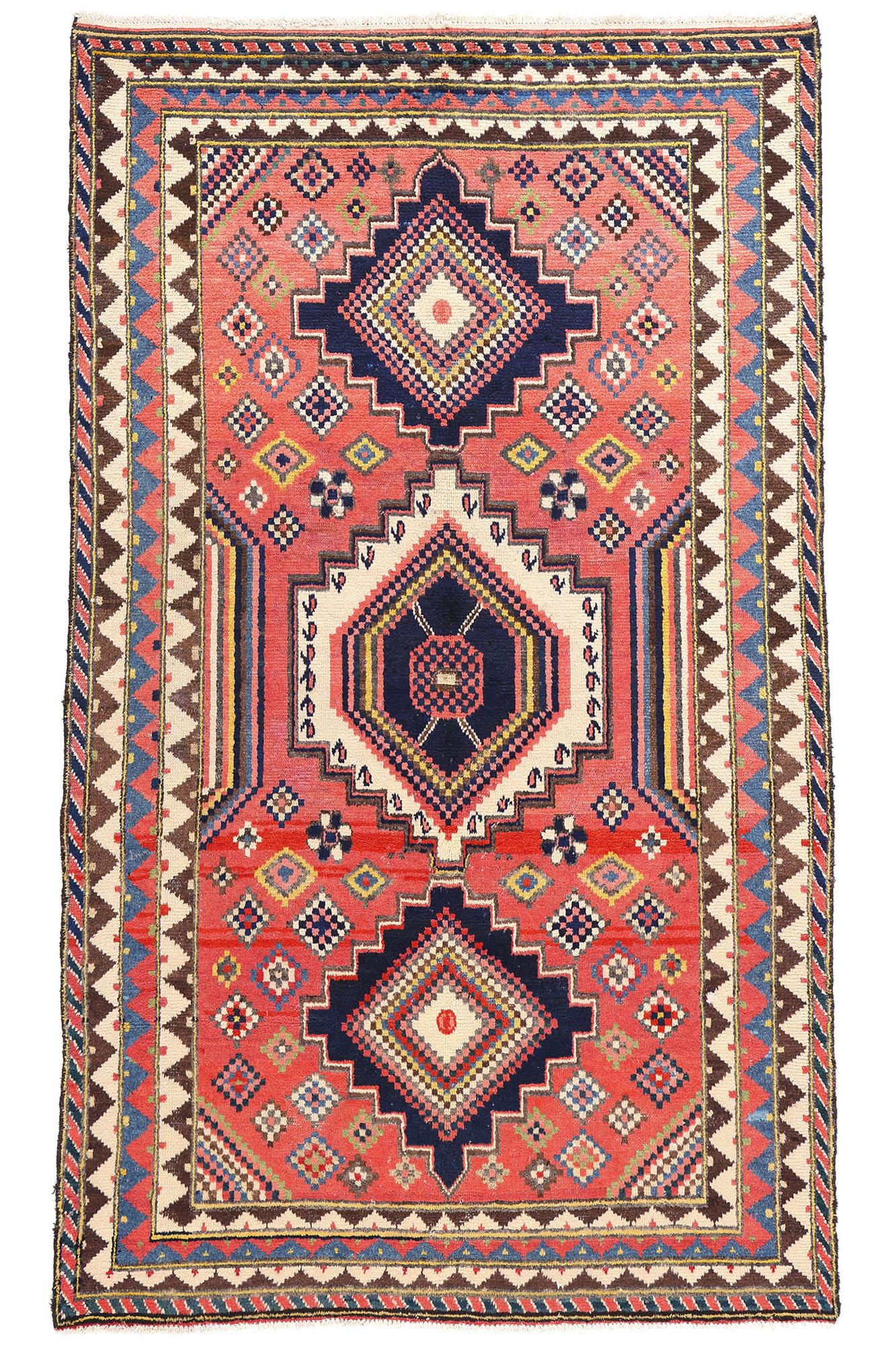 Alfombra persa roja vintage Lori Diamond