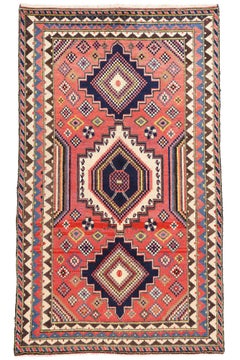 Alfombra persa roja vintage Lori Diamond