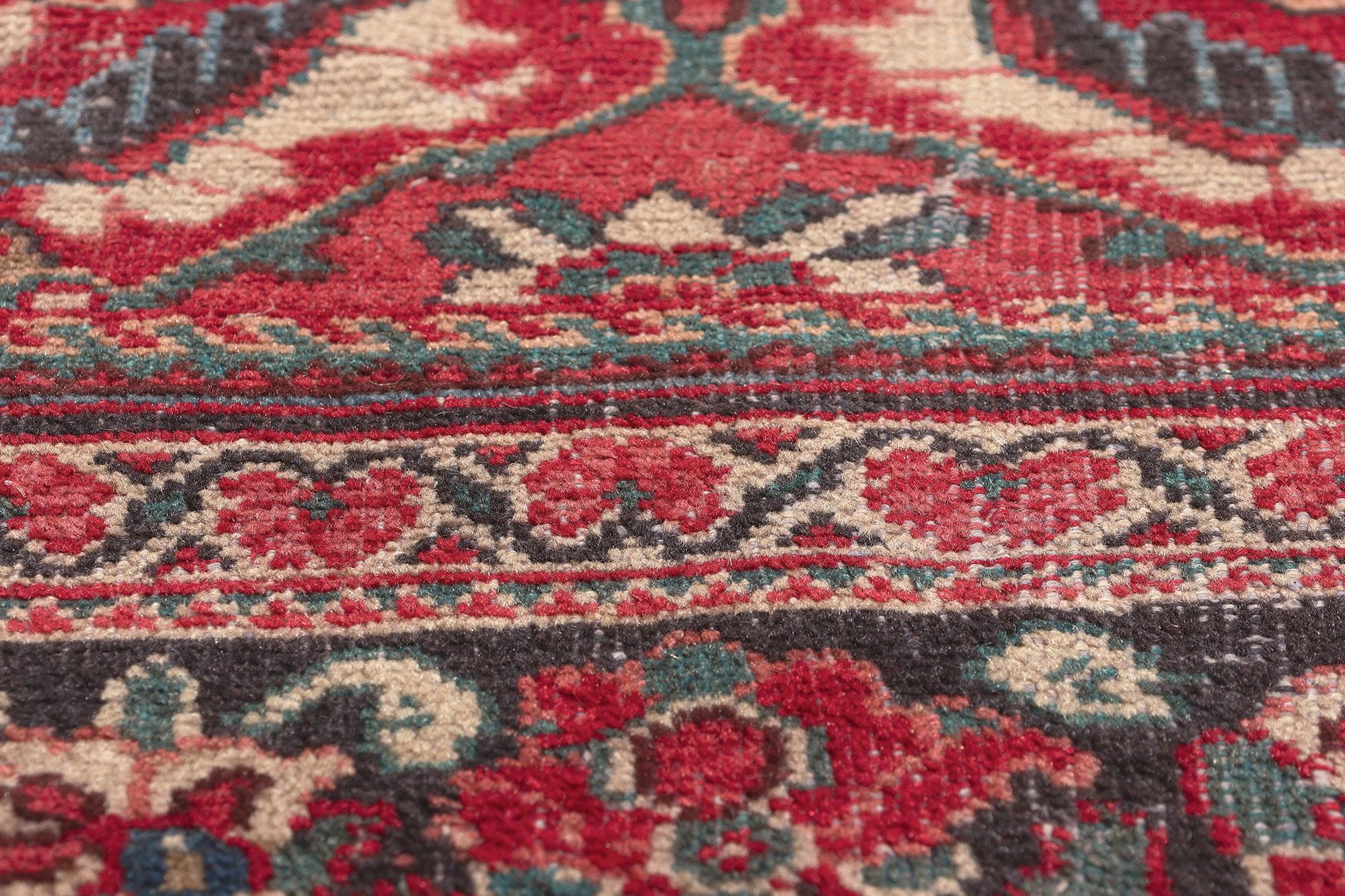 Tabriz Vintage Red Persian Mahal Carpet For Sale