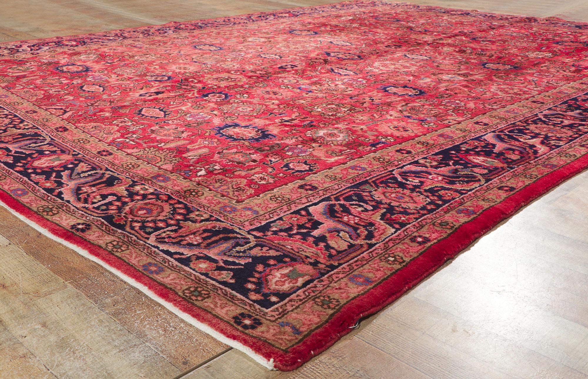 Alter roter persischer Malayer-Teppich im Angebot 5