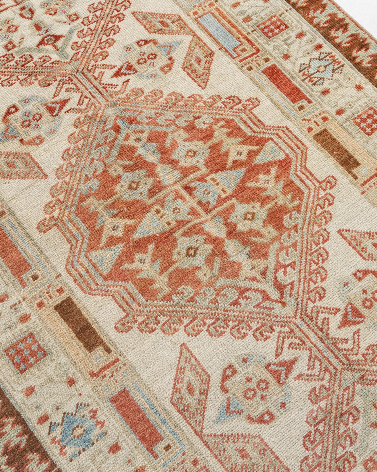 Hand-Woven Vintage Red Persian Serab Runner 3'2 x 17'11 For Sale