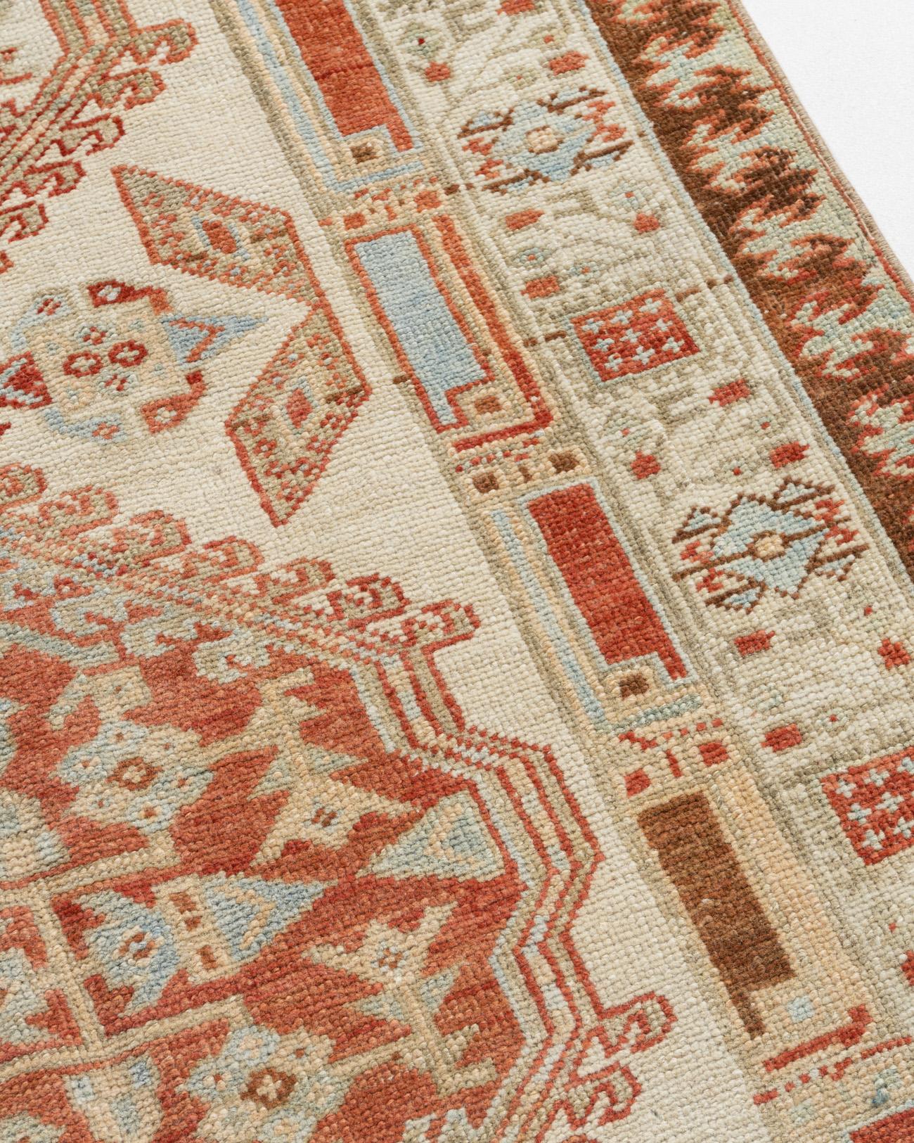 Vintage Red Persian Serab Runner 3'2 x 17'11 For Sale 1