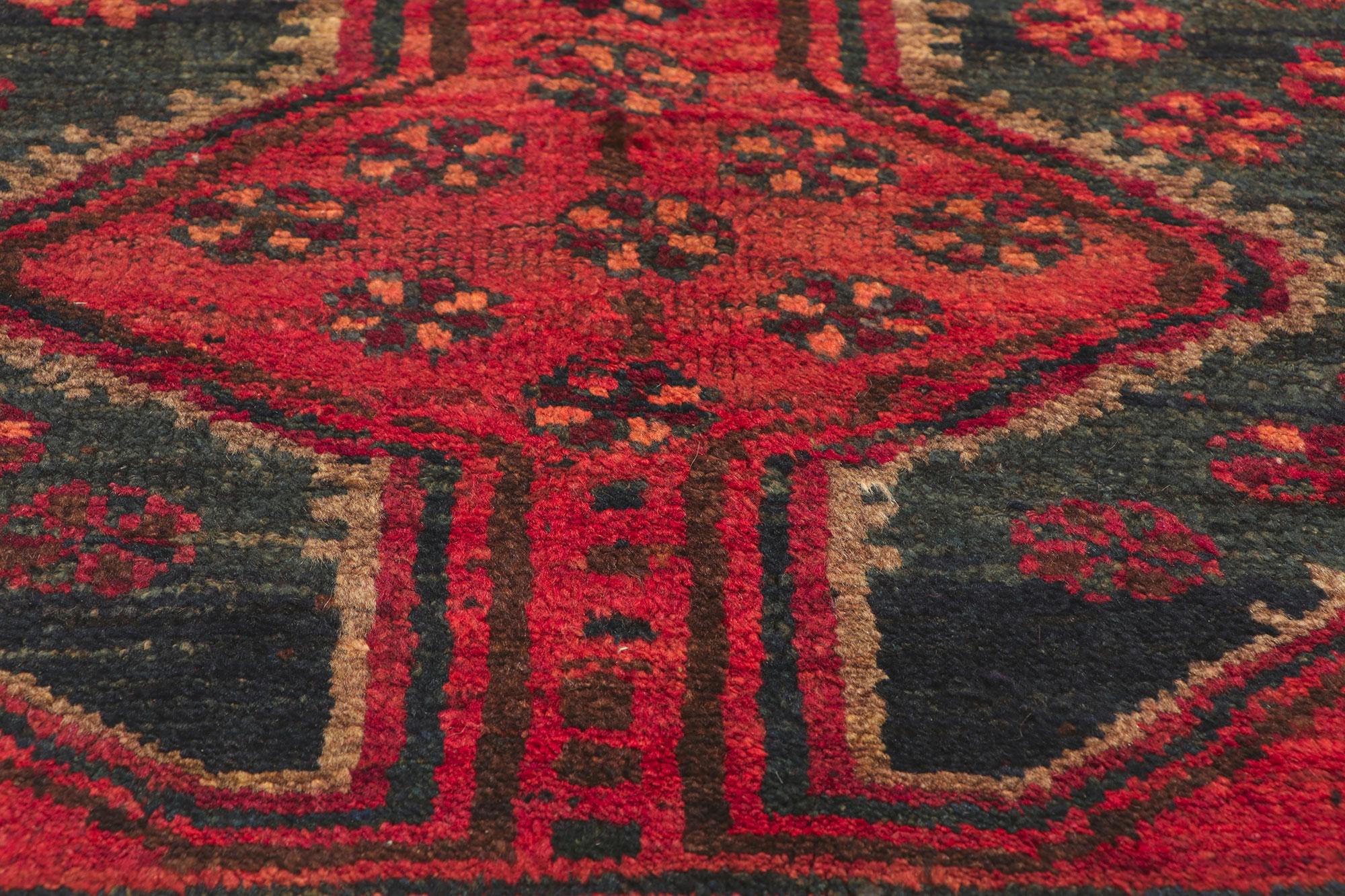 20th Century Vintage Red Persian Tribal Hamadan Rug For Sale