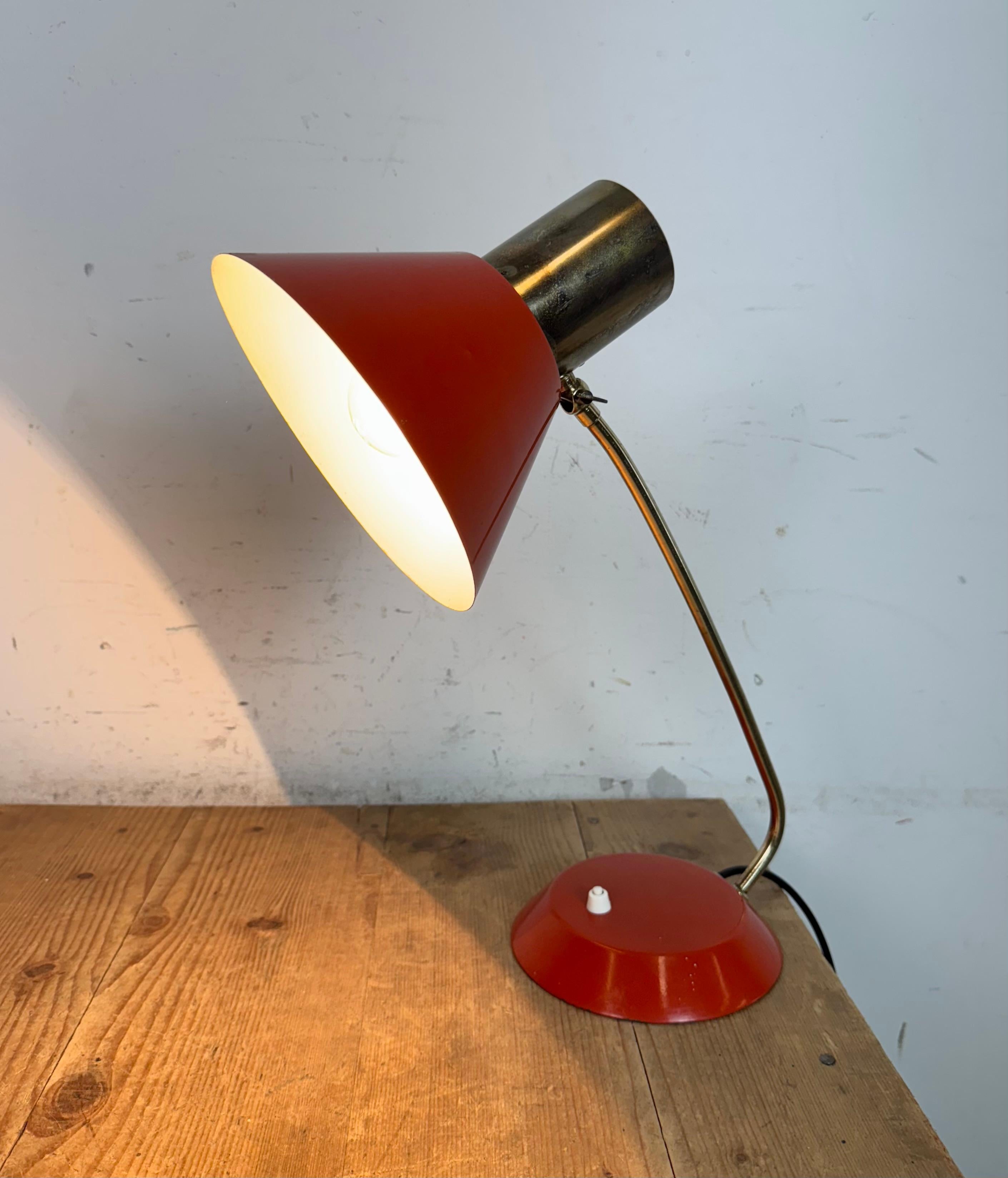 Lampe à poser rouge vintage , 1970 en vente 3