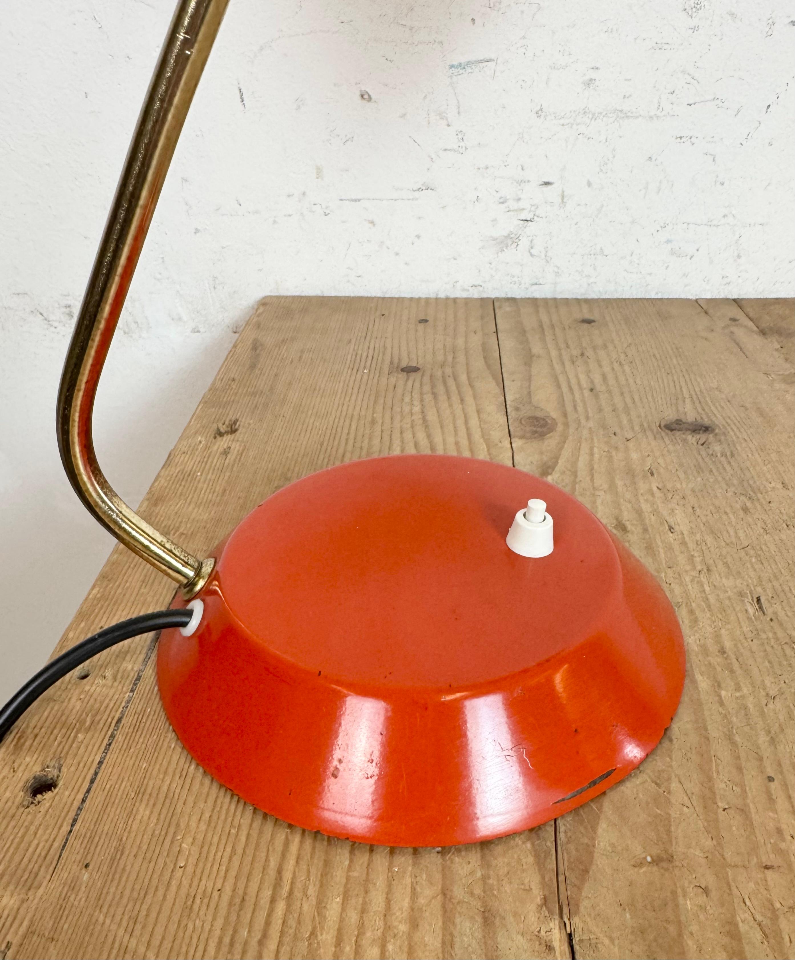 Lampe à poser rouge vintage , 1970 en vente 1