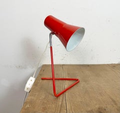 Rote Vintage-Tischlampe von Josef Hurka für Drupol, 1960er Jahre