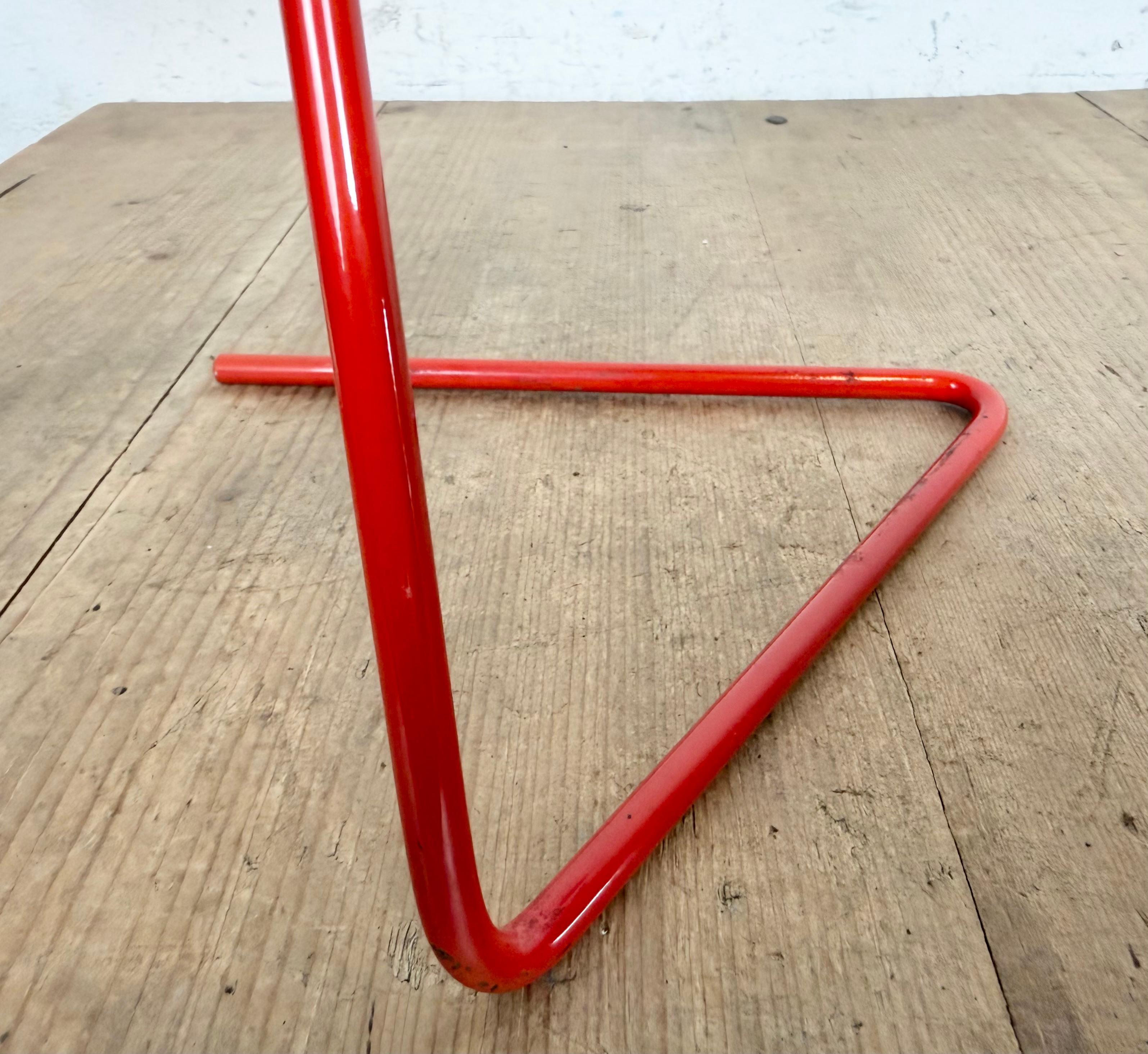 Metal Vintage Red Table Lamp by Josef Hurka for Drupol, 1960s For Sale