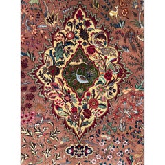 Vintage Red Tabriz Rug